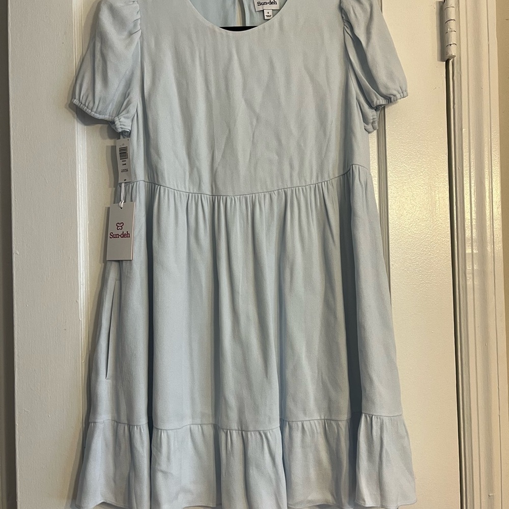 Aritzia Light Blue Mini Dress